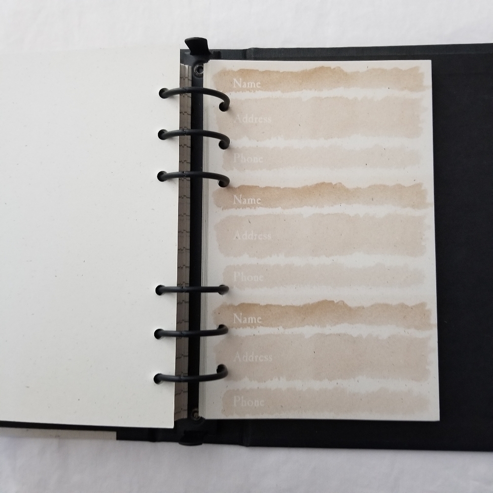 Small Looseleaf Notebook/Address Book - Picture 6 of 6